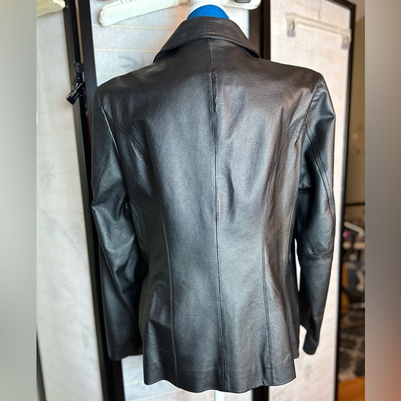 Genuine Leather Jacket with Zipper & Pockets - Picture 3 of 9